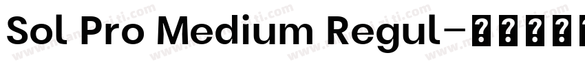 Sol Pro Medium Regul字体转换